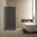 Douchewand Less 100cm Rookglas Mat Wit 8mm veiligheidsglas anti-kalk - 20.3146