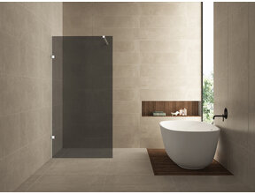 Douchewand Less 100cm Rookglas Mat Wit 8mm veiligheidsglas anti-kalk - 20.3146