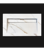 Wastafel Slate 80x47x5cm Marble Calacatta zonder kraangat