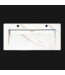 Wastafel Slate 100x47x5cm Marble Calacatta zonder kraangat