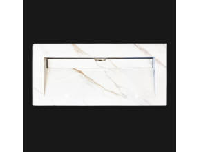 Wastafel Slate 100x47x5cm Marble Calacatta zonder kraangat