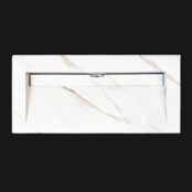 Wastafel Slate 100x47x5cm Marble Calacatta met 1 kraangat Wastafel Slate 100x47x5cm Marble Calacatta met 1 kraangat