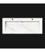 Wastafel Slate 120x47x5cm Marble Calacatta met 2 kraangaten