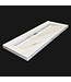 Wastafel Slate 120x47x5cm Marble Calacatta met 2 kraangaten