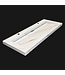 Wastafel Slate 120x47x5cm Marble Calacatta zonder kraangat