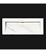SANI-SUPPLY Wastafel Slate 120x47x5cm Marble Calacatta zonder kraangat