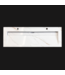 SANI-SUPPLY Wastafel Slate 140x47x5cm Marble Calacatta 2 kraangaten