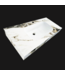 Wastafel Cera 80x47x12cm Marble Calacatta met kraangat