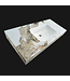 SANI-SUPPLY Wastafel Cera 100x47x12cm Marble Calacatta met kraangat
