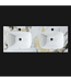 Wastafel Cera 120x47x12cm Marble Calacatta zonder kraangat