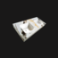 SANI-SUPPLY Wastafel Cera 160x47x12cm Marble Calacatta zonder kraangat