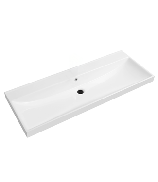 SANI-SUPPLY Wastafel Limits 120x46x5cm enkele wasbak zonder kraangat