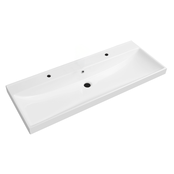 Wastafel Limits 120x46x5cm enkele wasbak zonder kraangat