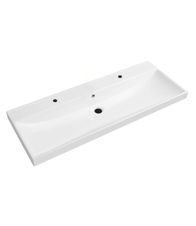 Wastafel Limits 120x46x5cm enkele wasbak zonder kraangat