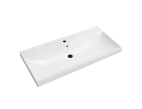 Wastafel Limits 100x46x5cm enkele wasbak met 1 kraangat