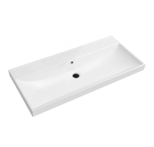 Wastafel Limits 100x46x5cm enkele wasbak zonder kraangat