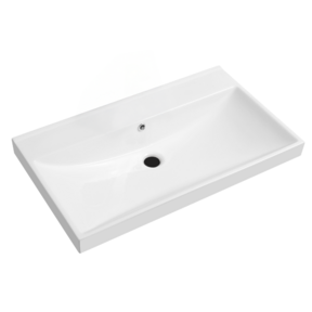 Wastafel Limits 80x46x5cm enkele wasbak zonder kraangat