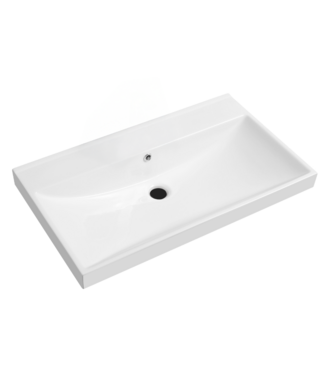 SANI-SUPPLY Wastafel Limits 80x46x5cm enkele wasbak zonder kraangat