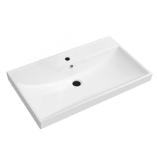 Wastafel Limits 80x46x5cm enkele wasbak met kraangat