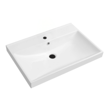 Wastafel Limits 60x46x5cm enkele wasbak met kraangat