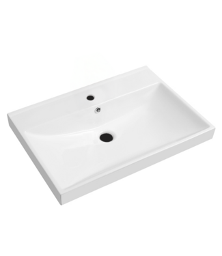 SANI-SUPPLY Wastafel Limits 60x46x5cm enkele wasbak met kraangat