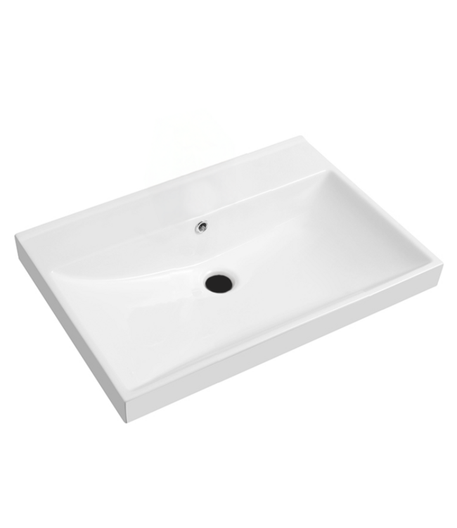 Wastafel Limits 60x46x5cm enkele wasbak met kraangat