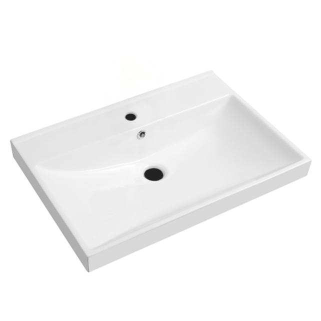 Wastafel Limits 60x46x5cm enkele wasbak zonder kraangat