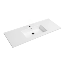 Wastafel Classic Midden Glans Wit 120x47x2cm met kraangat