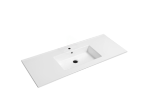 Wastafel Classic Midden Glans Wit 120x47x2cm met kraangat