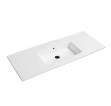 Wastafel Classic Midden Glans Wit 120x47x2cm zonder kraangat