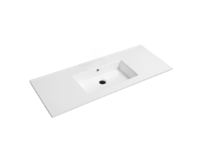 Wastafel Classic Midden Glans Wit 120x47x2cm zonder kraangat