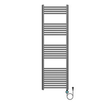 Elektrische Handdoekradiator Gunmetal 160x50cm 700Watt met Smart Wifi - programeerbaar