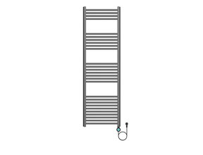 Elektrische Handdoekradiator Gunmetal 160x50cm 700Watt met Smart Wifi - programeerbaar
