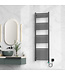 Elektrische Handdoekradiator Gunmetal 160x50cm 700Watt met Smart Wifi - programeerbaar