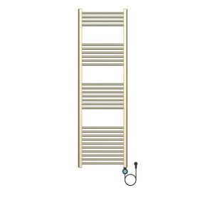 Elektrische Handdoekradiator Geborsteld Goud 160x50cm 700Watt met Smart Wifi - programeerbaar