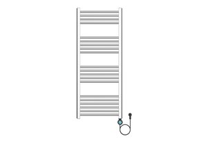 Elektrische Handdoekradiator Geborsteld RVS 120x50cm 700Watt met Smart Wifi - programeerbaar
