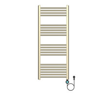 Elektrische Handdoekradiator Geborsteld Goud 120x50cm 700Watt met Smart Wifi - programeerbaar