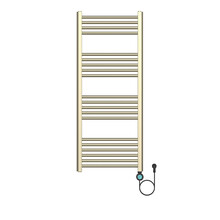 Elektrische Handdoekradiator Geborsteld Goud 120x50cm 700Watt met Smart Wifi - programeerbaar