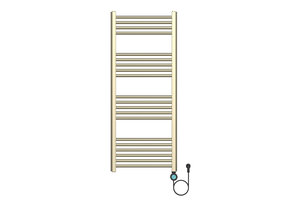 Elektrische Handdoekradiator Geborsteld Goud 120x50cm 700Watt met Smart Wifi - programeerbaar
