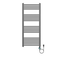 Elektrische Handdoekradiator Gunmetal 120x50cm 700Watt met Smart Wifi - programeerbaar