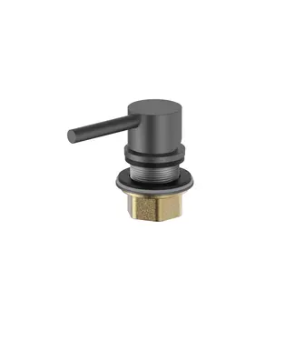 DutchLine Bidetkraan Los Achernar Gunmetal t.b.v. wc met geintegreerde bidetkraan koud