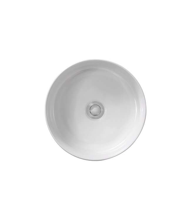 Waskom Aloni Fira Rond Wit 35x13cm