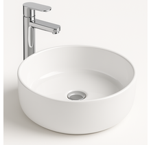 Waskom Aloni Fira Rond Wit 35x13cm