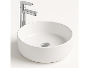 Waskom Aloni Fira Rond Wit 35x13cm