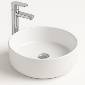 Waskom Aloni Fira Rond Wit 35x13cm