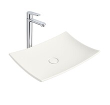 Waskom Aloni Cavon Rechthoek Wit 60x40x12cm