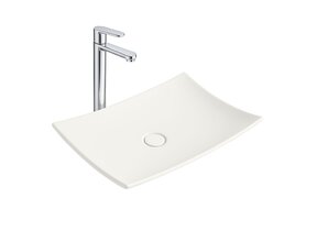 Waskom Aloni Cavon Rechthoek Wit 60x40x12cm