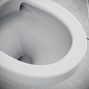Randloos Hangtoilet Muffly met Relief - Tornado Flush incl. wc-bril