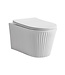 Randloos Hangtoilet Muffly met Relief - Tornado Flush incl. wc-bril