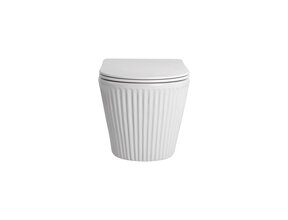 Randloos Hangtoilet Muffly met Relief - Tornado Flush incl. wc-bril